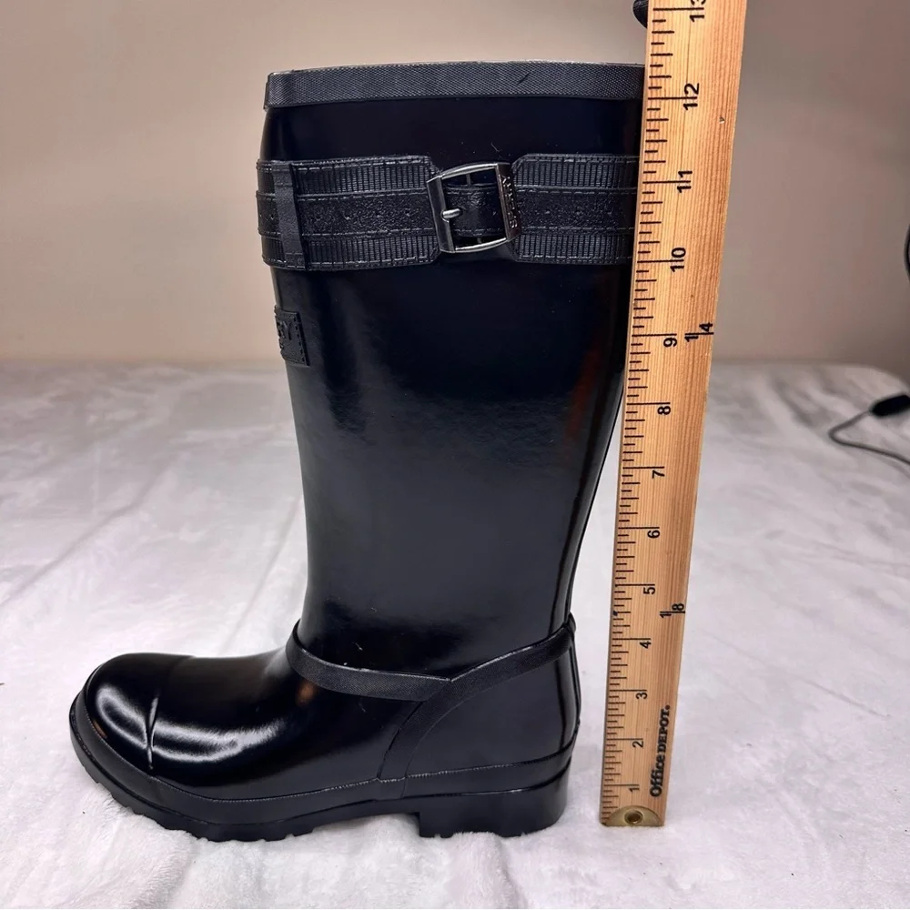 Sperry Walker Atlantic Rain Women's Black Casual Boots‎ STS82562 Sz 5 ~ Nwob